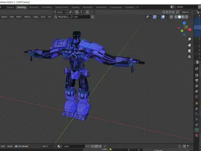 ABC WARRIOR   judge dredd Low-poly 3D model