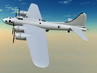Boeing B 17 3D model