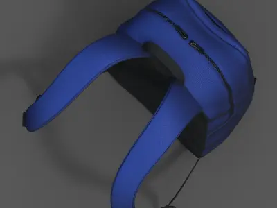 Backpack bag baggage Color 3d low poly Low-poly Low-poly 3D model