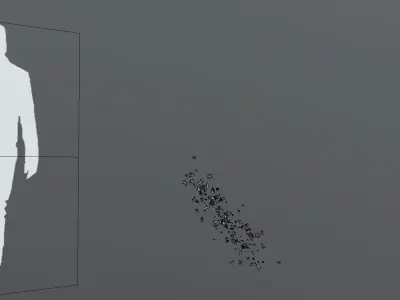 FeatherShoot03 150 Low-poly 3D model