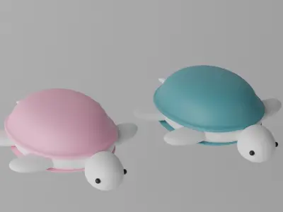 Cartoon Turtle 3D model