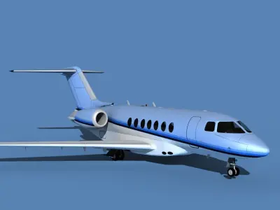 Hawker Siddley 4000 V07 3D model