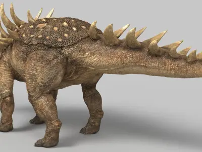 Polocantus dinosaur Low-poly 3D model