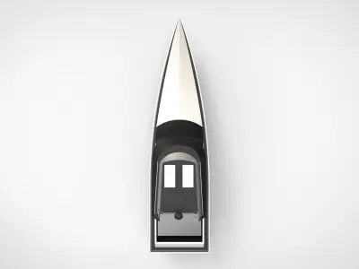 Fishing Boat Yacht Low-poly 3D model