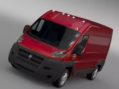 Ram Promaster Cargo 1500 HR 136WB 2015 3D model