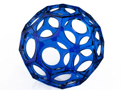 Hexagon ball 3d Free 3D model