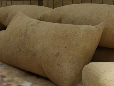 Military Trench Tower 3D model