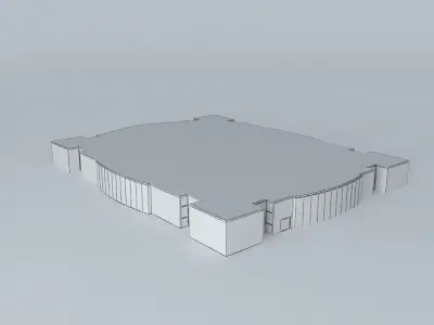 modern office interior 3D model