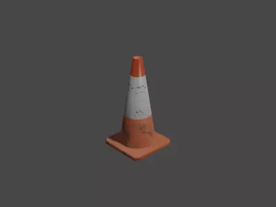 Traffic Cone Free 3D model