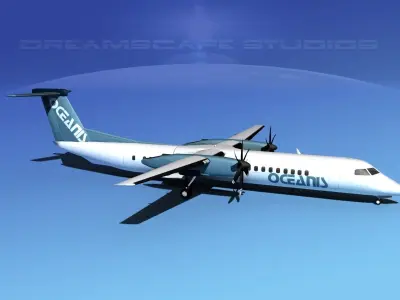 Dehaviland DHC-8 400 Oceanis Air Charter 3D model