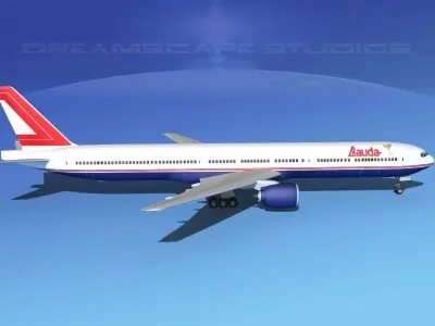 Boeing 777-300 MP Lauda 3D model