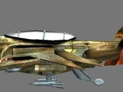 modified Warhawk Low-poly 3D model
