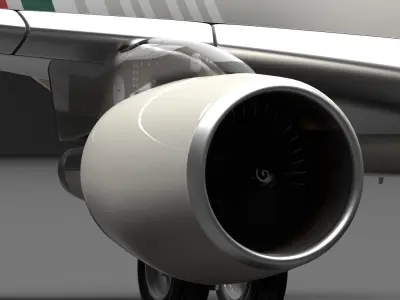 Airbus A320 Alitalia Livery 3D model 3D model