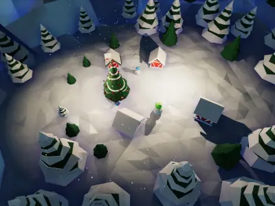 POLY Christmas Low-poly 3D model