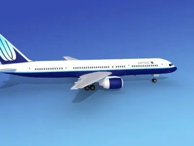 Boeing 757-200 United 1 3D model