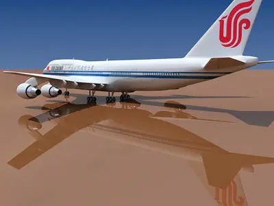 Air China Boeing 3D model