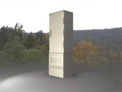 Electrical Distribution Cabinet 85 Low-poly 3D model