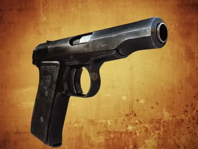 Remington Model 51 Low-poly 3D model