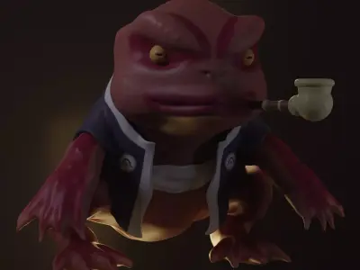 GamaBunta frog NARUTO 3D model