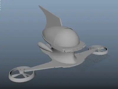 mazinger aircraft Free 3D model