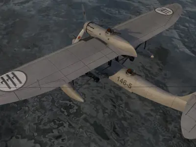 CANT Z-501 Gabbiano 3D model