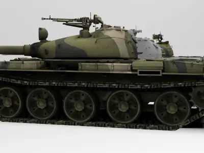 TANK T-62 3D model