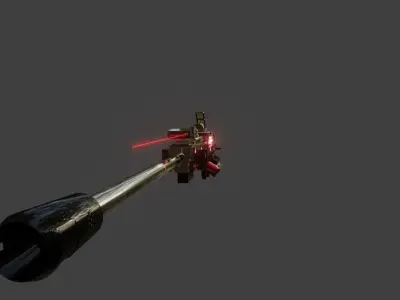Sci fi Plasma Rifle 3D model