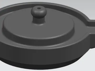 millstones part with orange knob 3D model