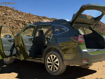Subaru Outback 2025 Green Dirty 3D model