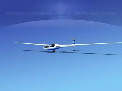 Glaser Dirks DG200 15Mtr Sailplane V01 3D model