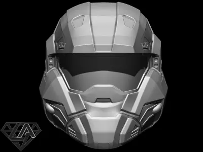 Halo commando helmet 3D print model