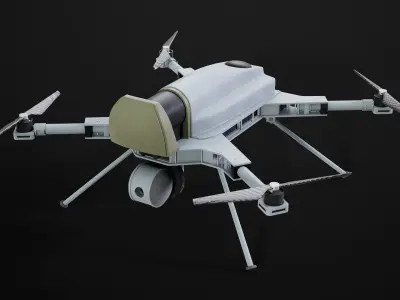 Kargu Drone Low-poly 3D model