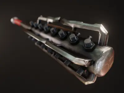 Survival Bat Low-poly 3D model