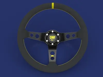 OMP steering wheel 3D model