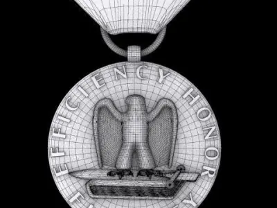 US Air Force Good Conduct Medal 3D model
