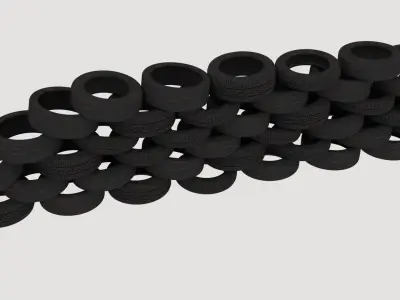 tires pile 2 3D model