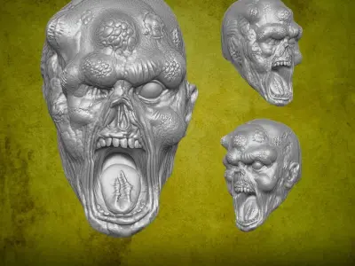 Zombie Collection v2 3D printable files for Action Figures 3D print model