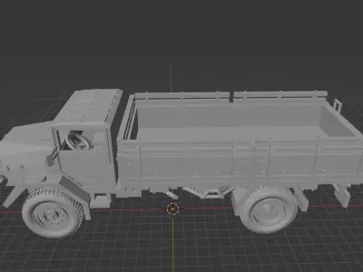 MAN 630 L2A Cargo-SLS 1958 - German 5t Military Truck 3D print model