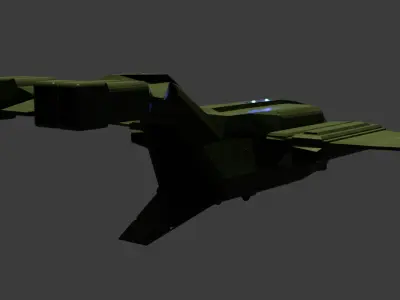 Halo Pelican Dropship 3D Model Low-poly 3D model