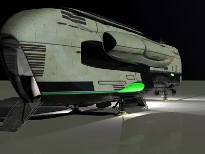 Federation Cargo Ship 3D model