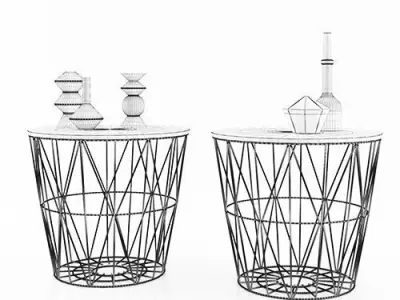 Basket wire Free 3D model