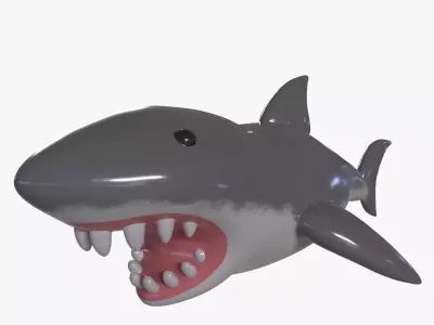 Inflatable Shark Low-poly 3D model