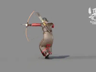 Archer Arrow Island Roman 3D model
