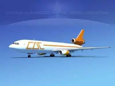 Douglas DC-10 CAC Cargo 3D model