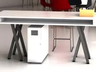 Office table Free 3D model