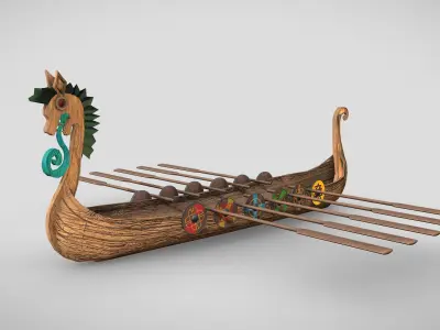 Viking Boat 3 - Spirit of the Sea Dragon 3D model