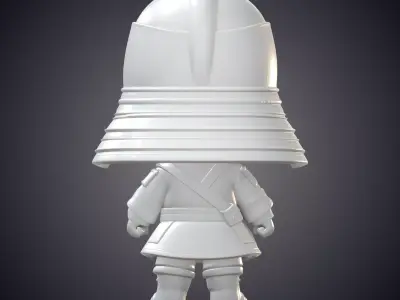 Chibi Samurai Statue PM-793 3D print model