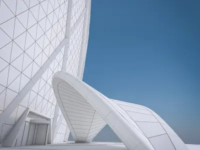 Aldar Headquarters Building Low-poly 3D model