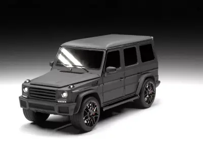 Mercedes G-Class G63 AMG Style 3D Printable Rigged SUV 3D print model
