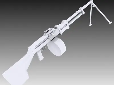 RPD Machine Gun 3D model